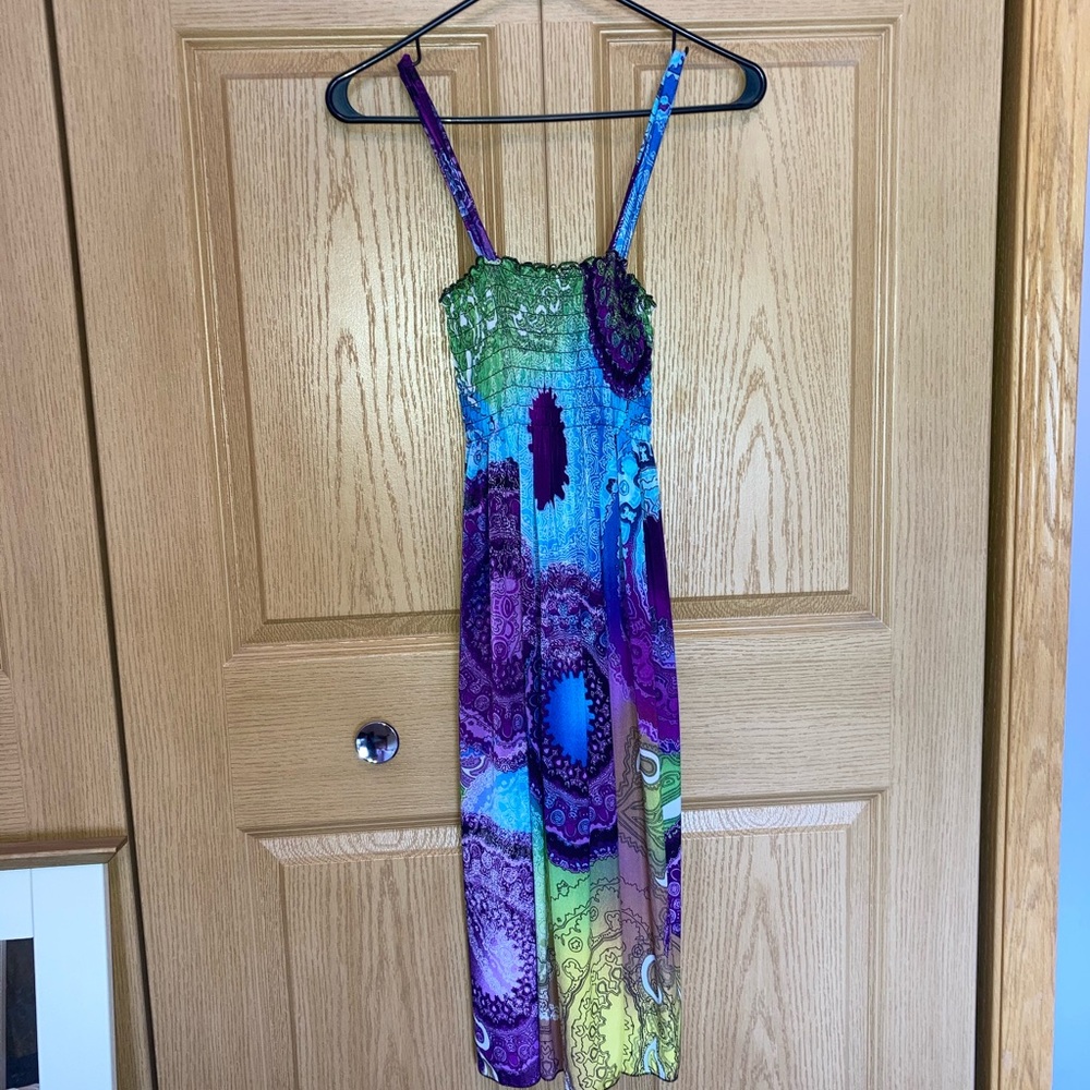 Purple and Blue Paisley Women's dress